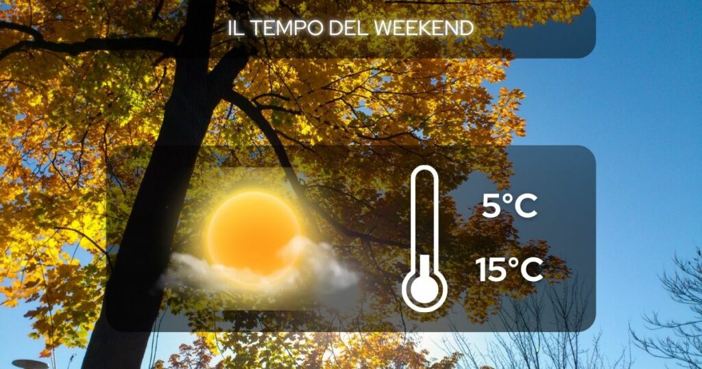 il tempo del weekend 16-17 novembre