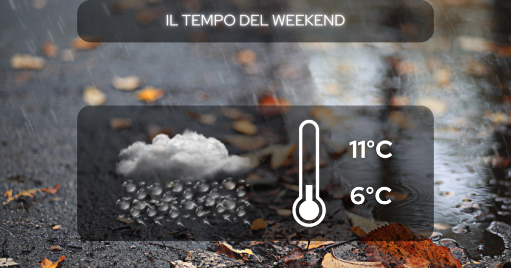 Il tempo del weekend 30 novembre - 1 dicembre