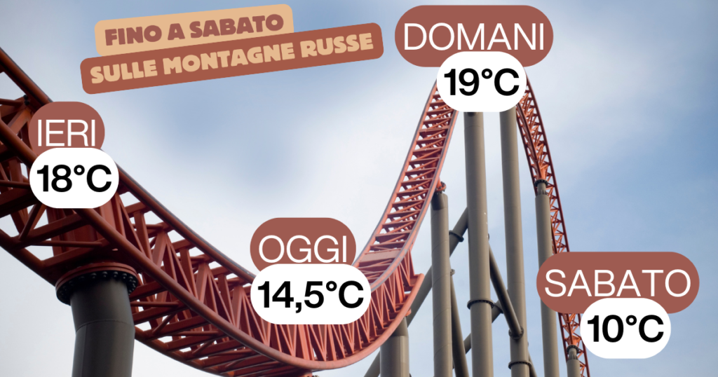 Fino a sabato sulle montagne russe